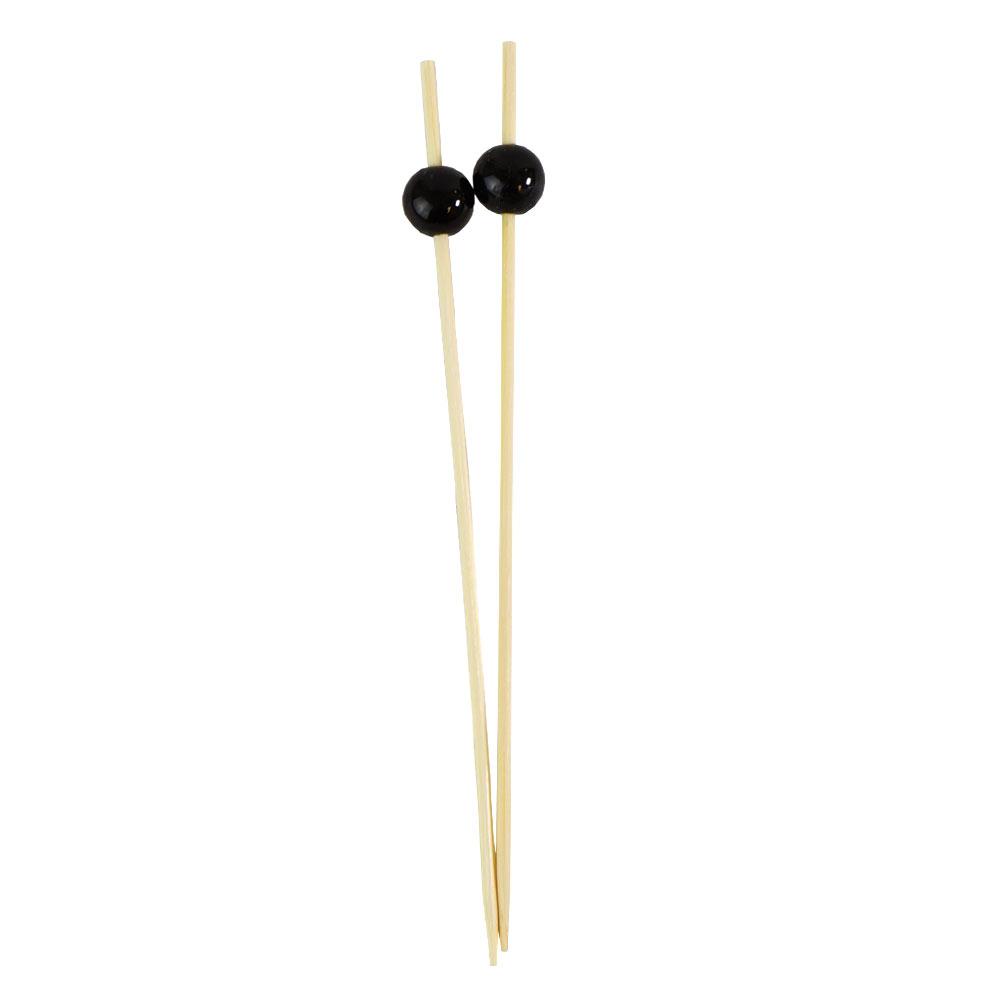 Biodegradable Bamboo Skewers Black 12cm 100 pc Artigee