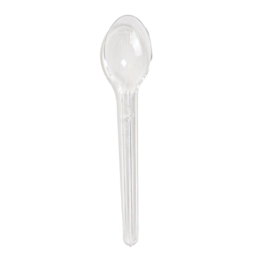 Cuillères en plastique transparent 10.5cm 10.5cm 100 pc Artigee