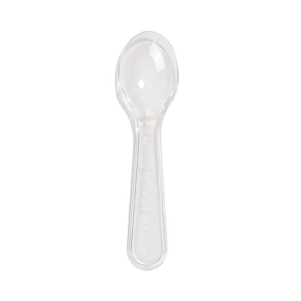 Cuillères en plastique transparent 10cm 7.5cm 100 pc Artigee