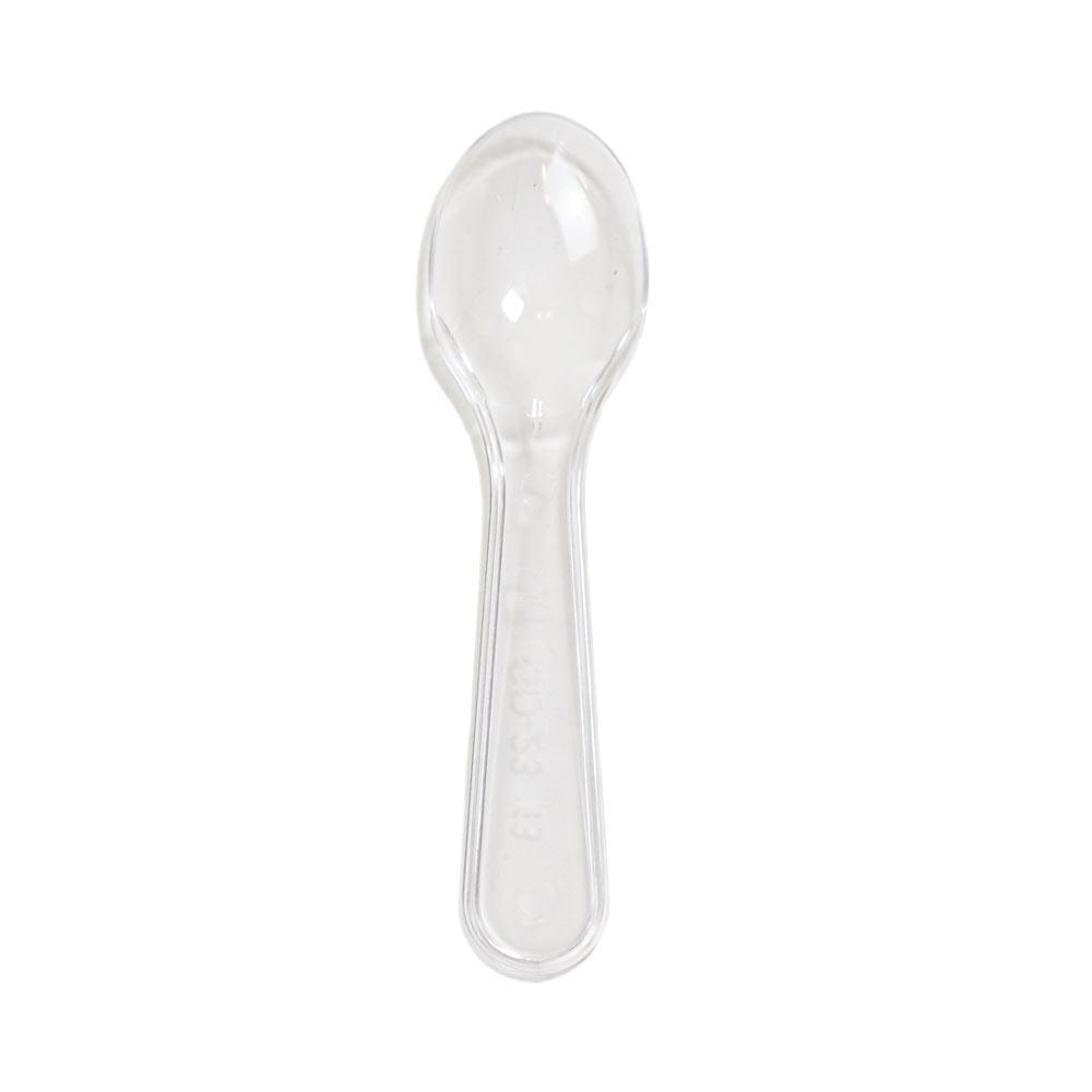 Cuillères en plastique transparentes 7.5cm 100 pc Artigee