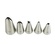 Piping Nozzles - Leaves Set 5pc Artigee