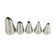 Piping Nozzles- Leaves Set 5pc Artigee