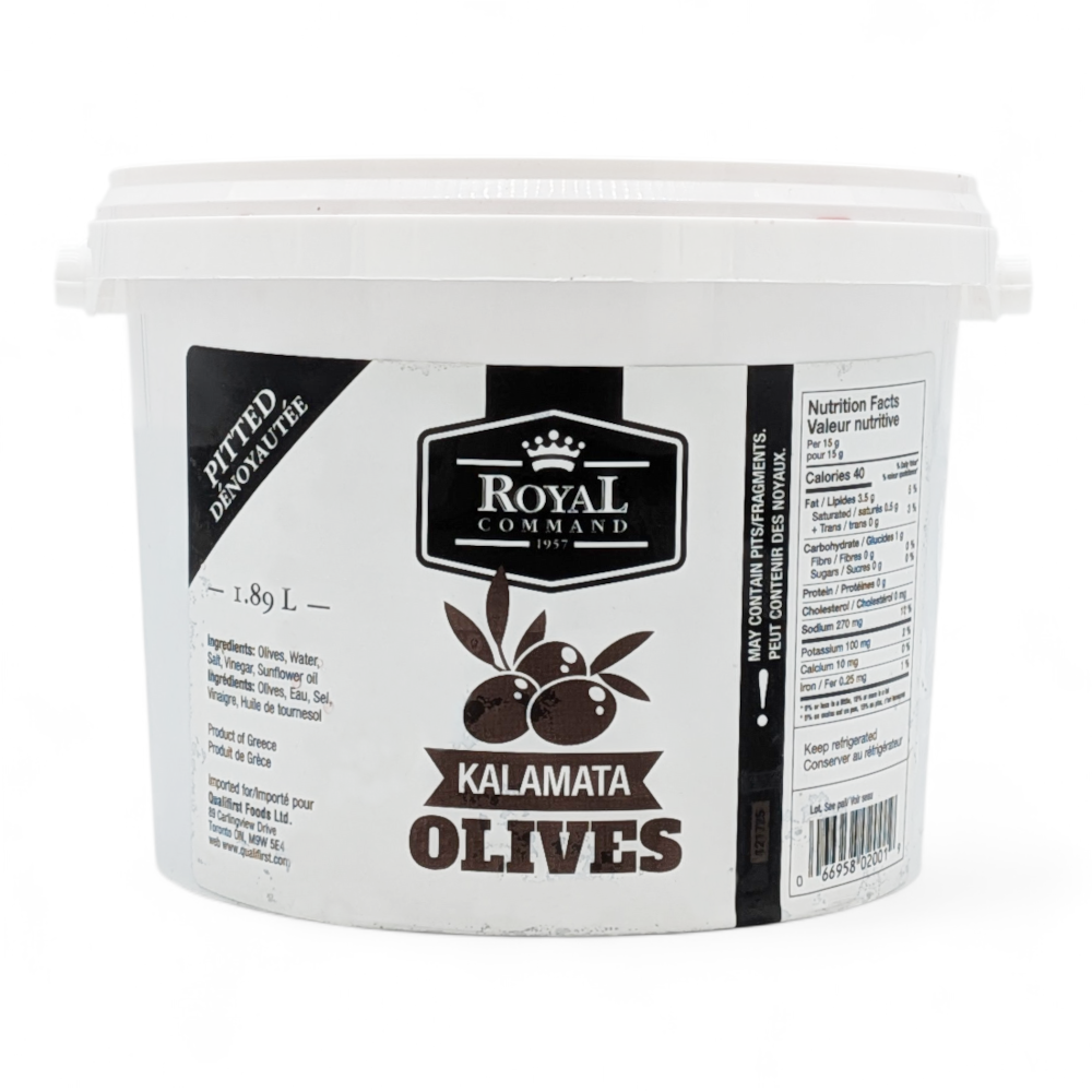 Kalamata Olives Pitted 1.89 L Royal Command