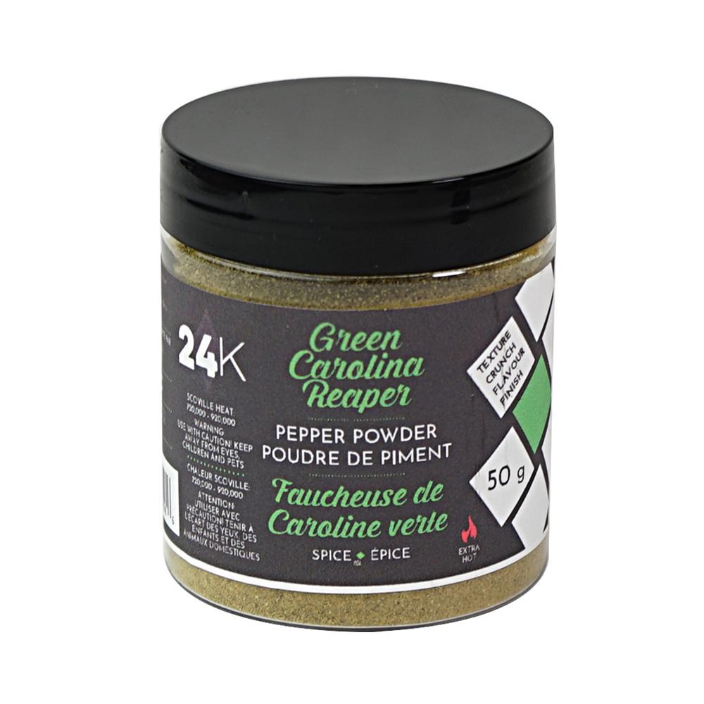 Poudre de Poivre Vert Carolina Reaper 50 g 24K