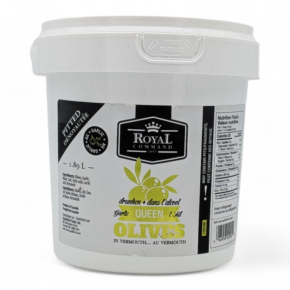 Olives Farcies à l'Ail au Vermouth 1.89 L Royal Command