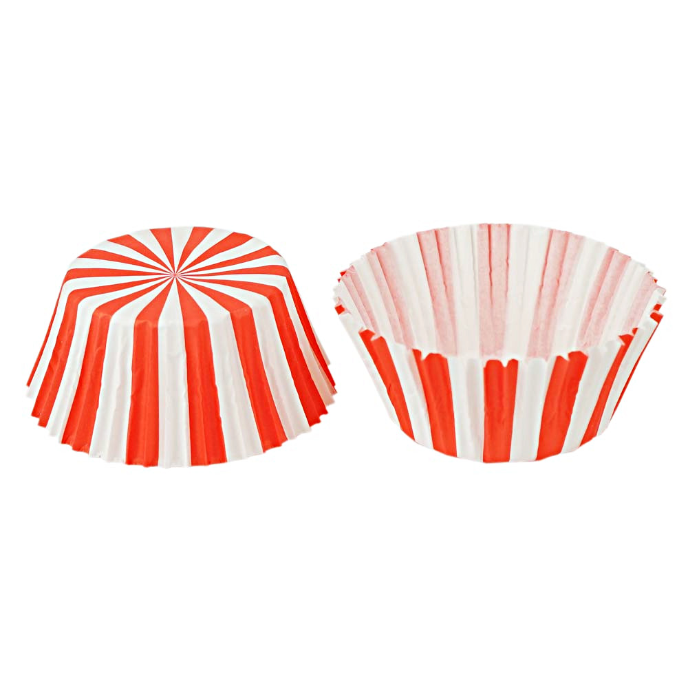 Cupcake Paper Liners Red Stripes 5cm 100pc Artigee