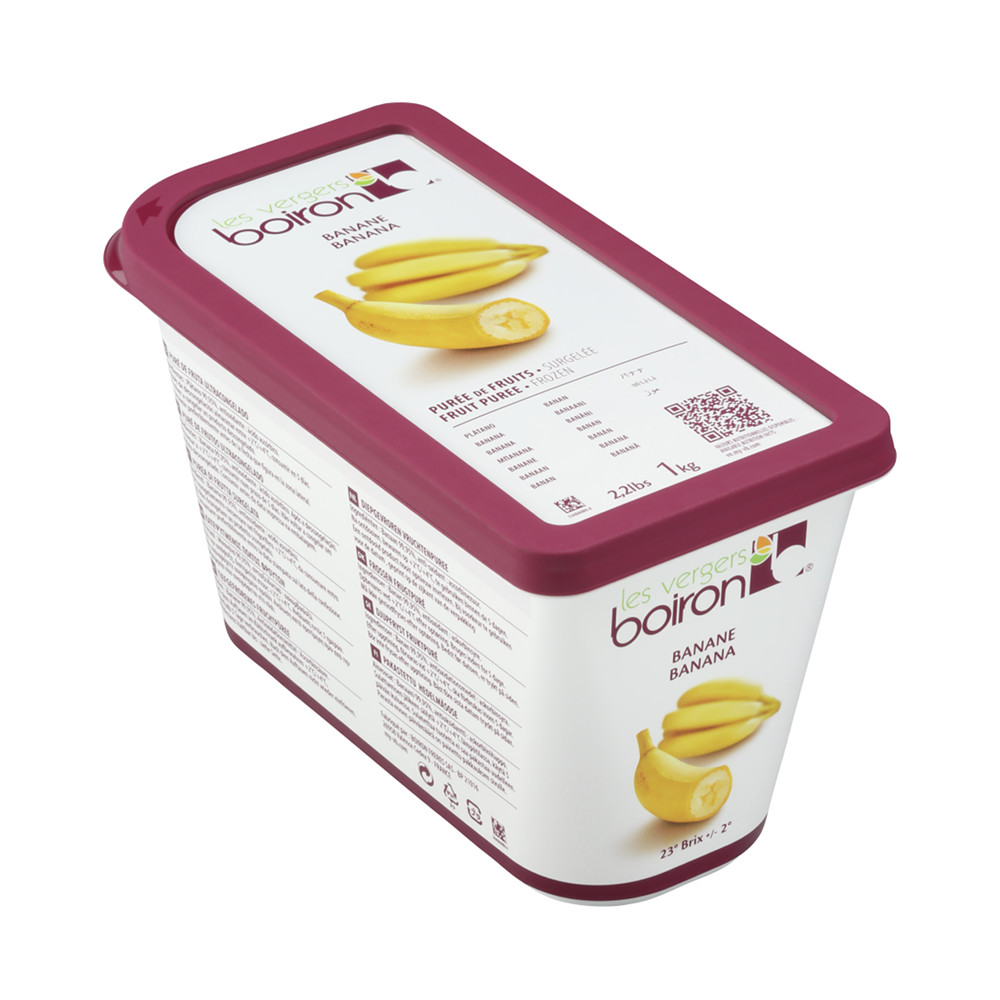 Banana Puree 100% Pure Frozen 1 kg Boiron