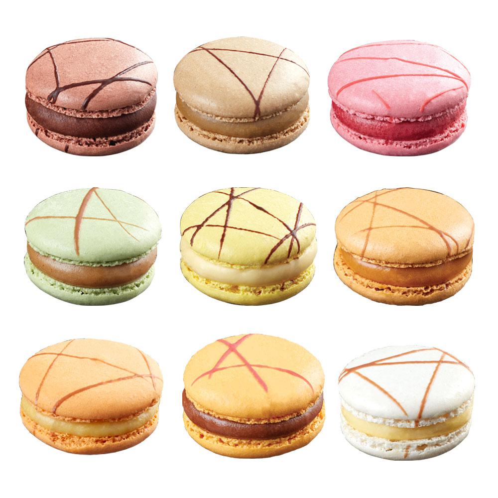 Assortiment de macarons 96 pc La Rose Noire