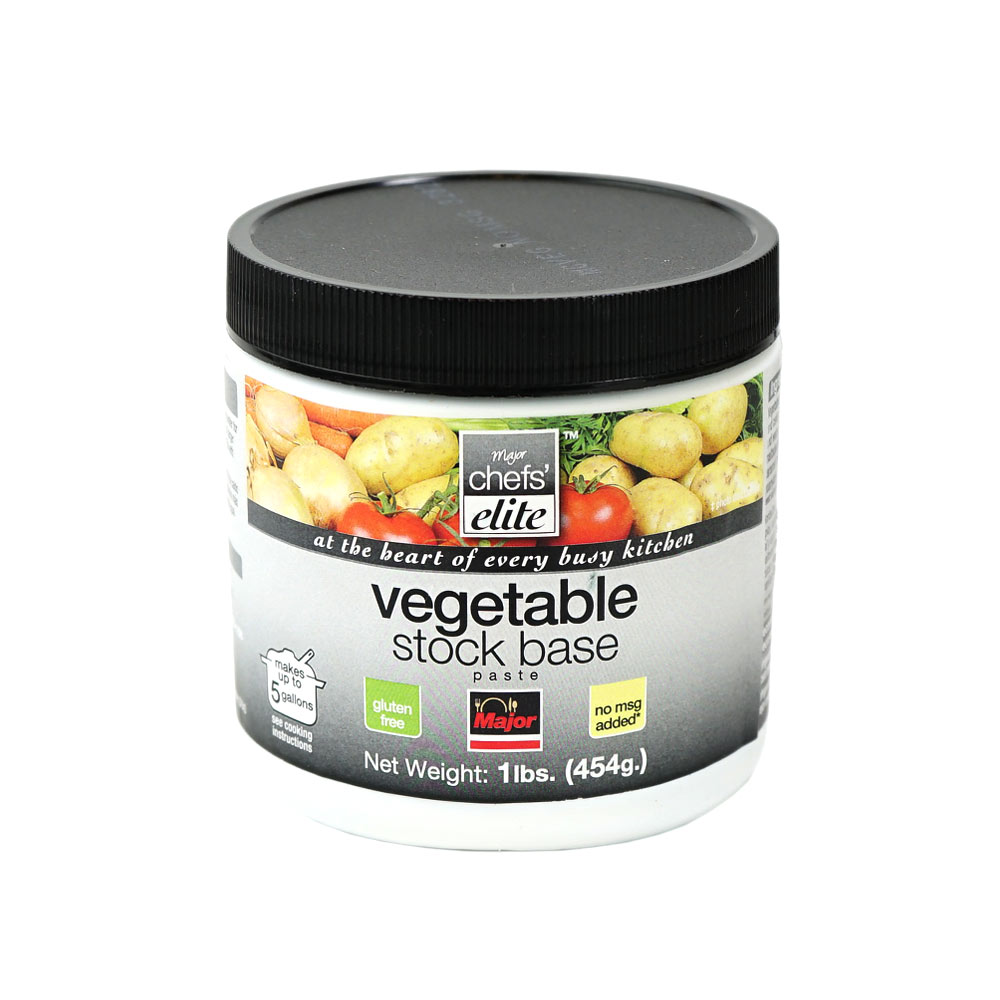 Vegetable Stock Base Paste Gluten Free 454 g Major