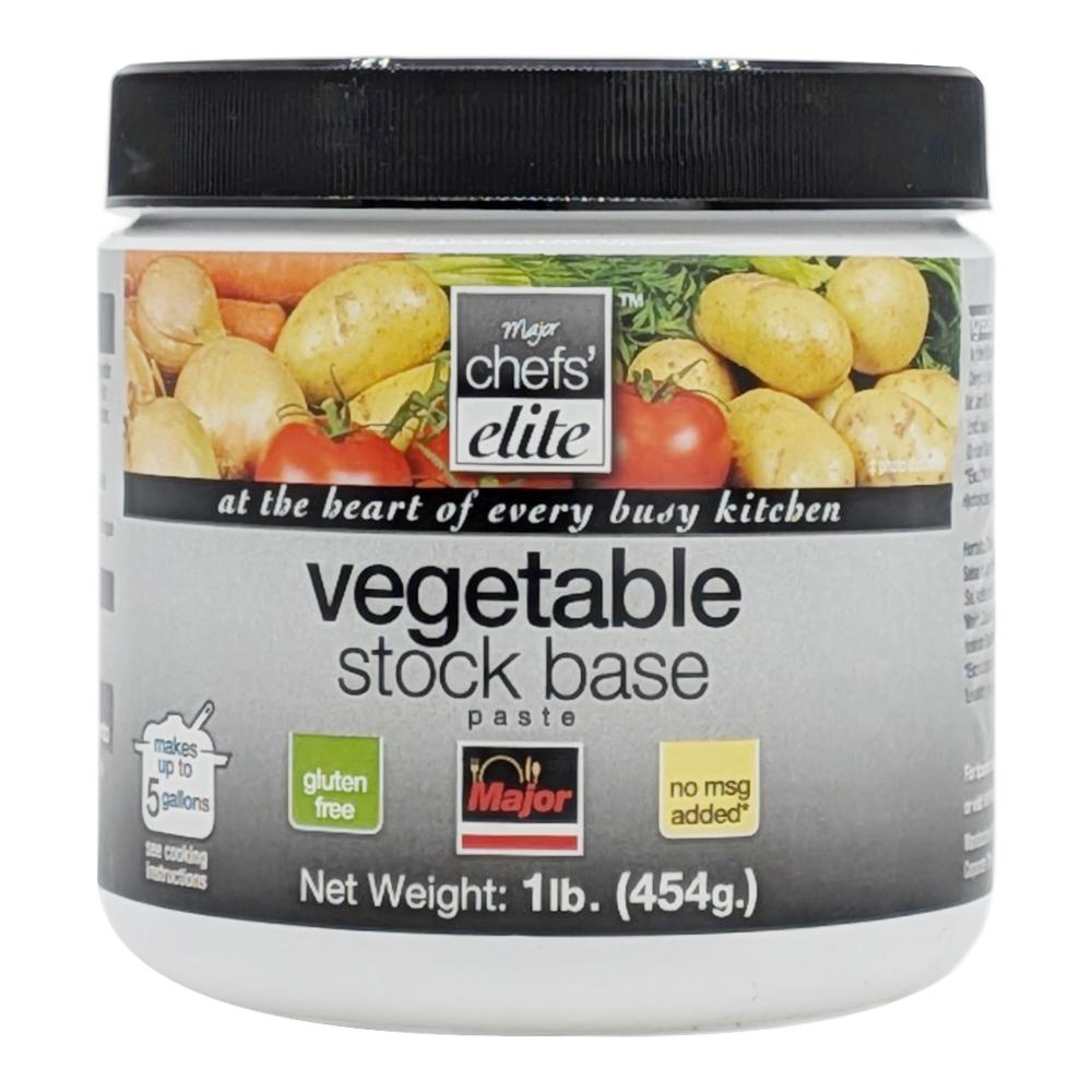 Vegetable Stock Base Paste Gluten Free 454 g Major