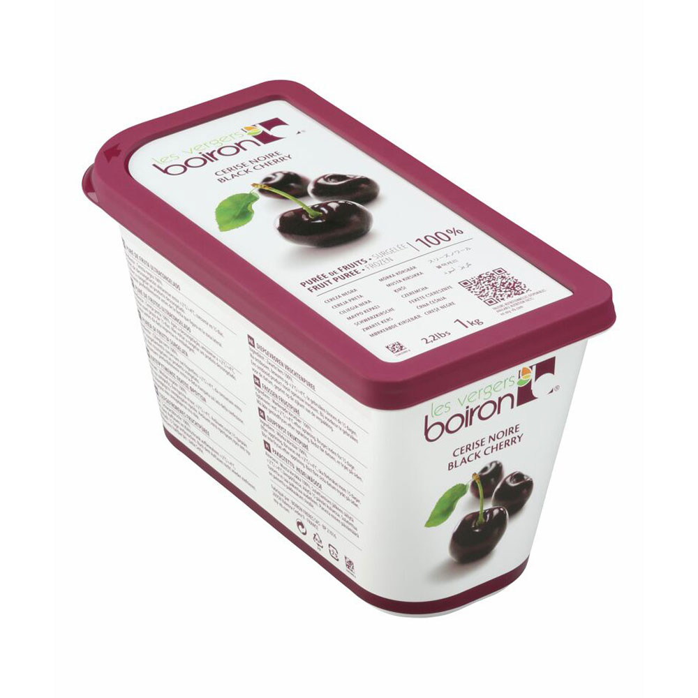 Purée de cerises noires 100% pure surgelée 1 kg Boiron