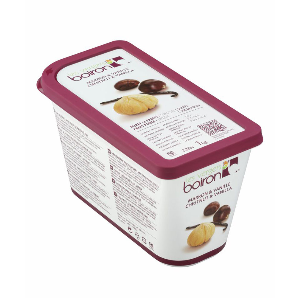 Chestnut & Vanilla Puree Frozen 1 kg Boiron