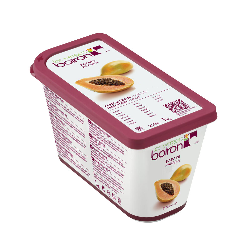 Purée de papaye 100% pure surgelée 6 x 1 kg Boiron