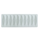 Silicone Mold Feather Lace B 10 Cavity 1 pc Artigee