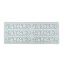 Silicone Mold Eclair Circles 6 Cavity 1 pc Artigee