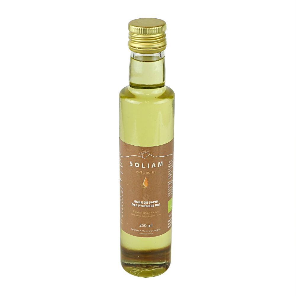 Sunflower Oil Infused with Fir Tree Strong & Woody Soliam Organic 250 ml Abies Lagrimuss