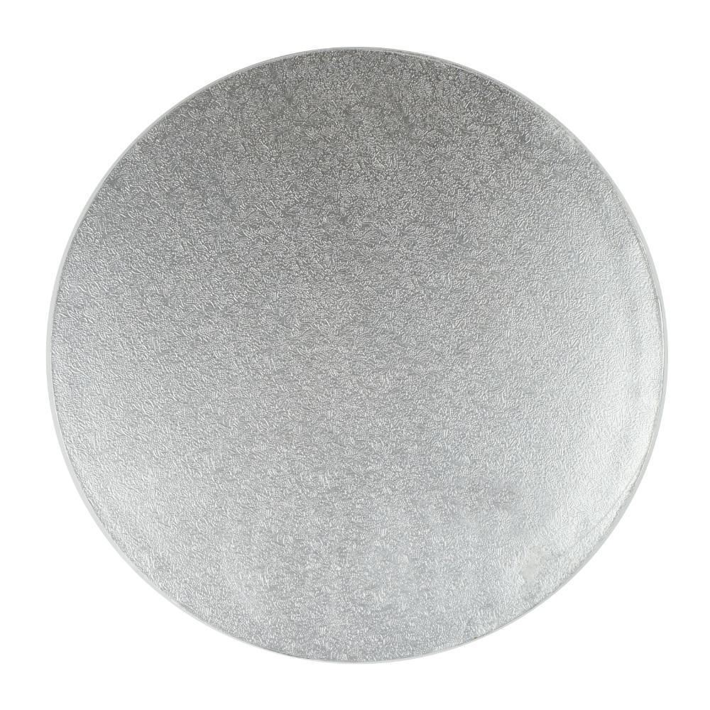 Round Cake Drum Board Silver 10" 1 pc Artigee