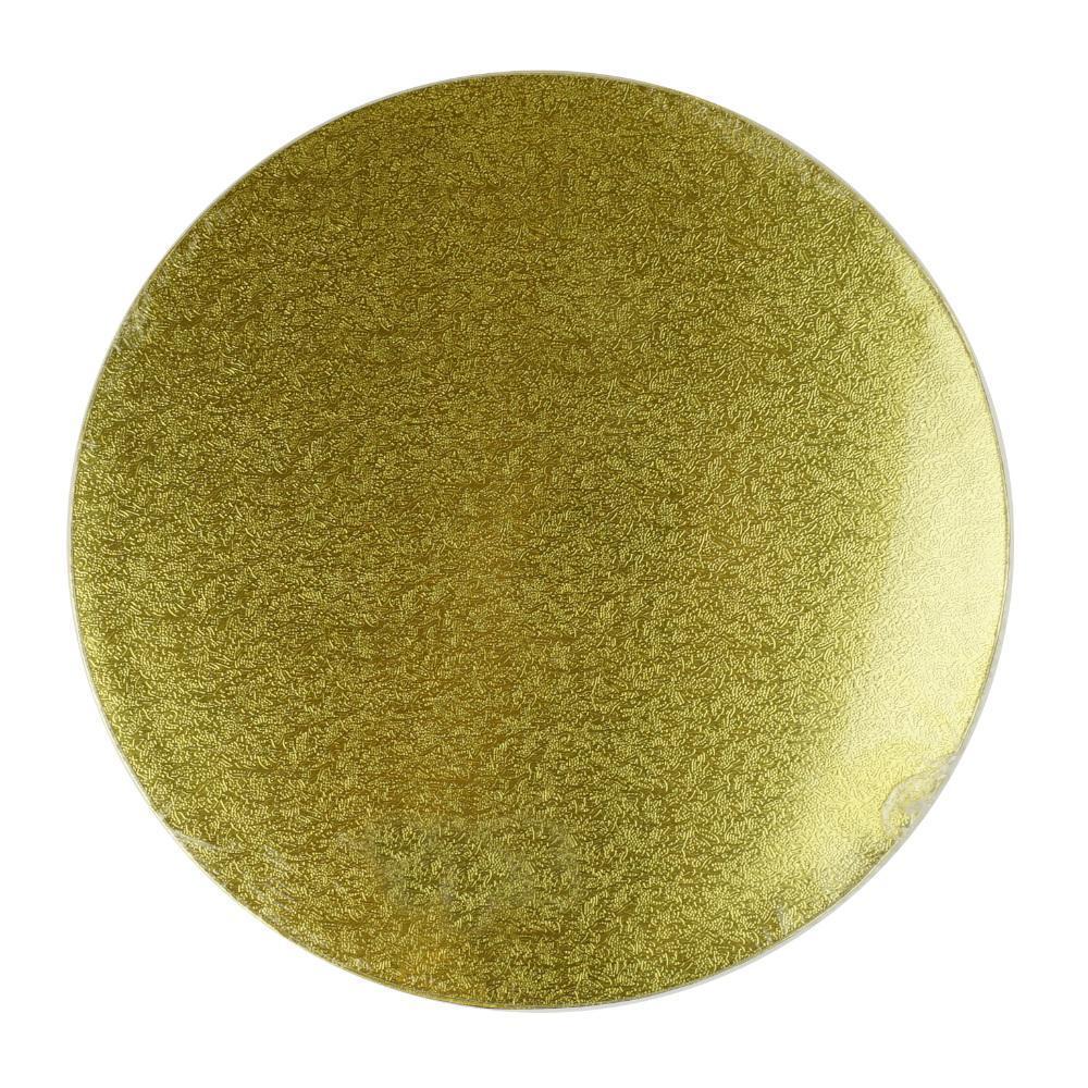 Round Cake Drum Board Gold 10" 1 pc Artigee