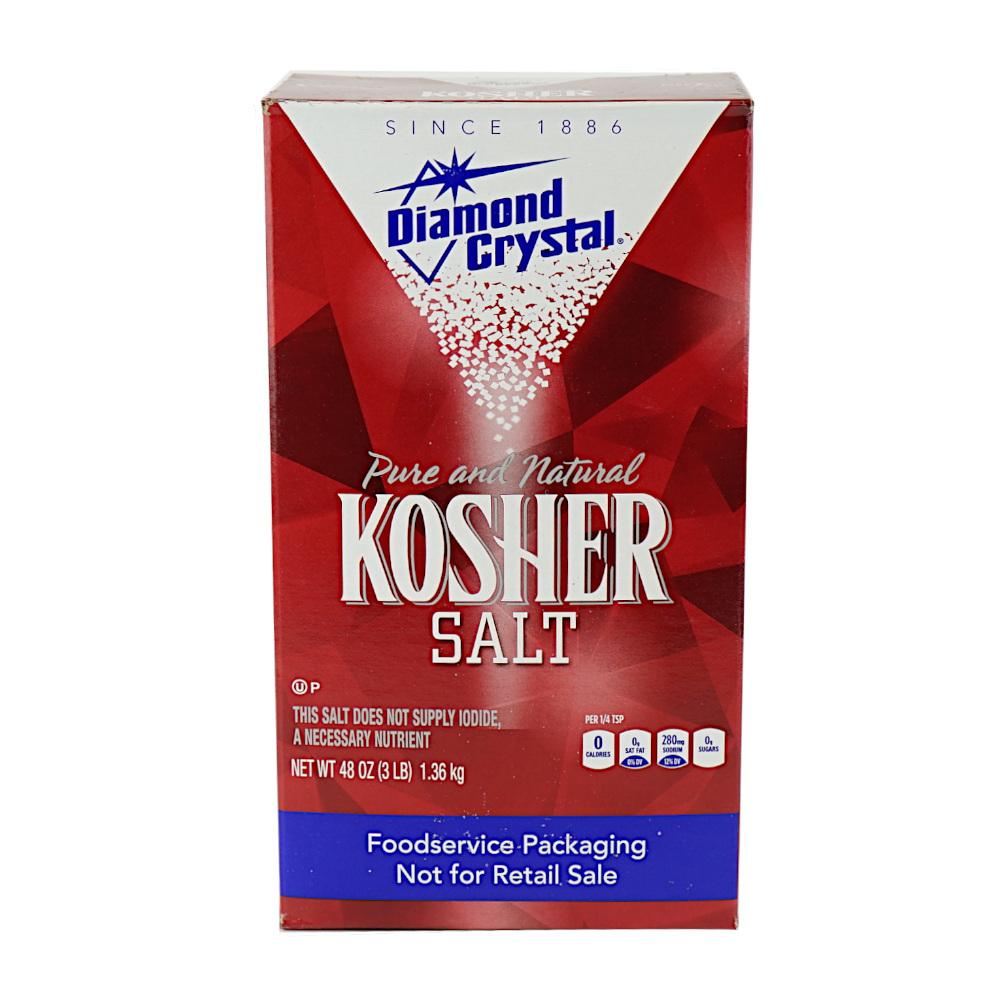 Sel casher (gros) (service alimentaire uniquement) 3 lbs Diamond Crystal