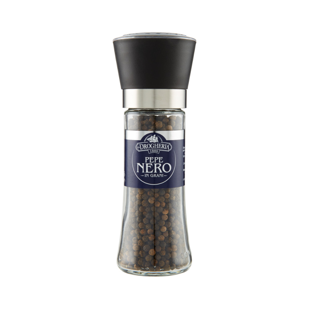 Black Peppercorn Grinder Large - 95 g Drogheria