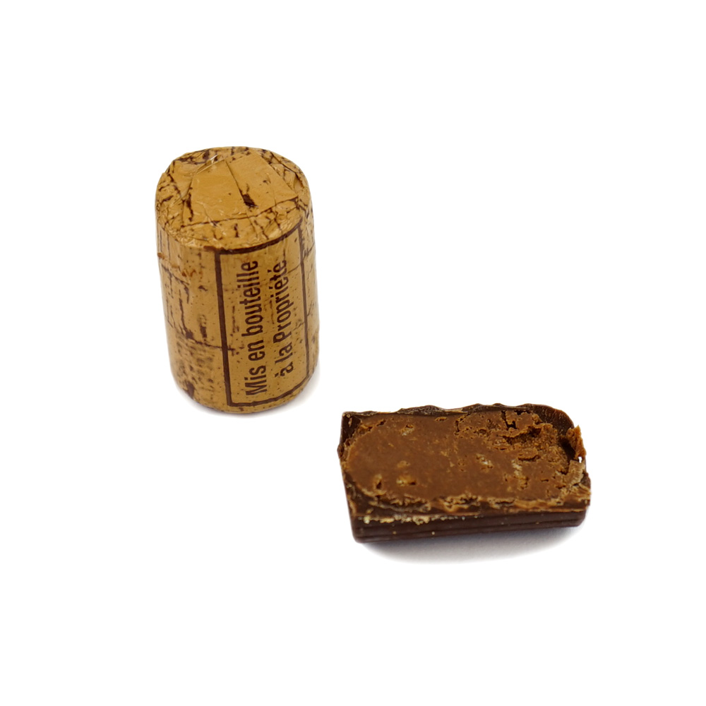 Dark Chocolate Cork Hazelnut Praline Foiled - 100 g Choctura