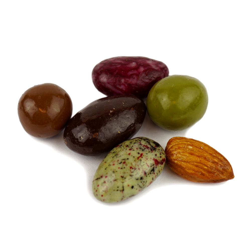 Assorted Chocolate Coated Almonds and Hazelnuts - 100 g Choctura