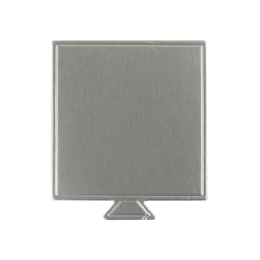 Square Mini Cake Board 90x90mm Silver 100 pc Artigee