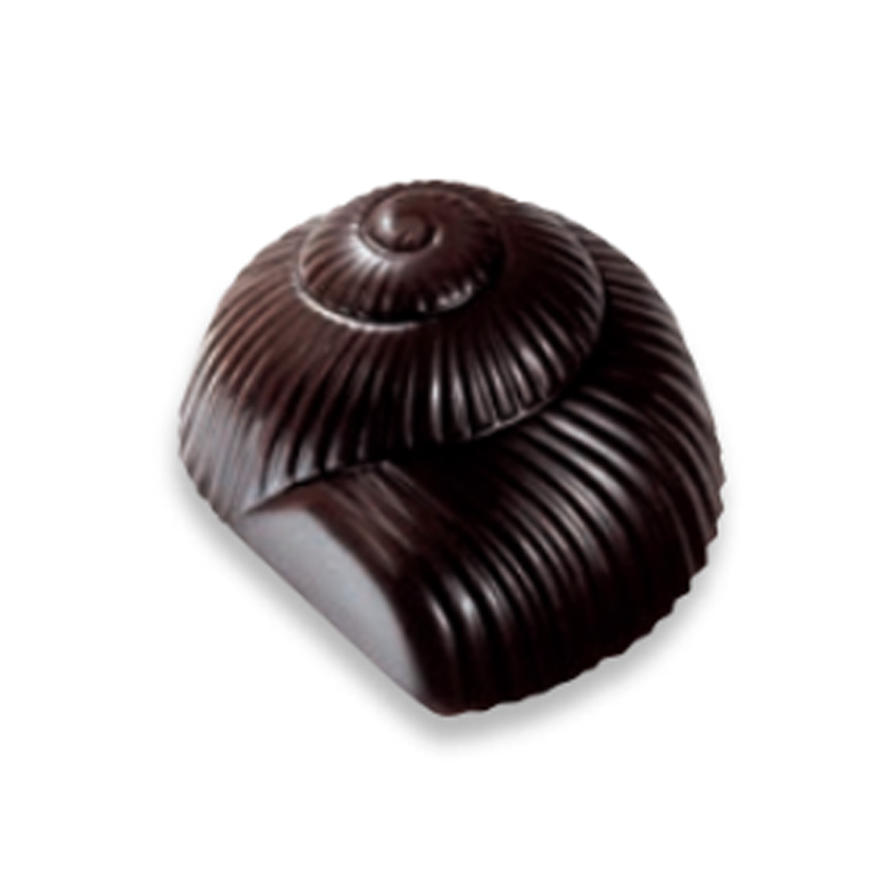 Snail Shaped Gianduja Dark Chocolate Bonbon 2.68 kg Choctura