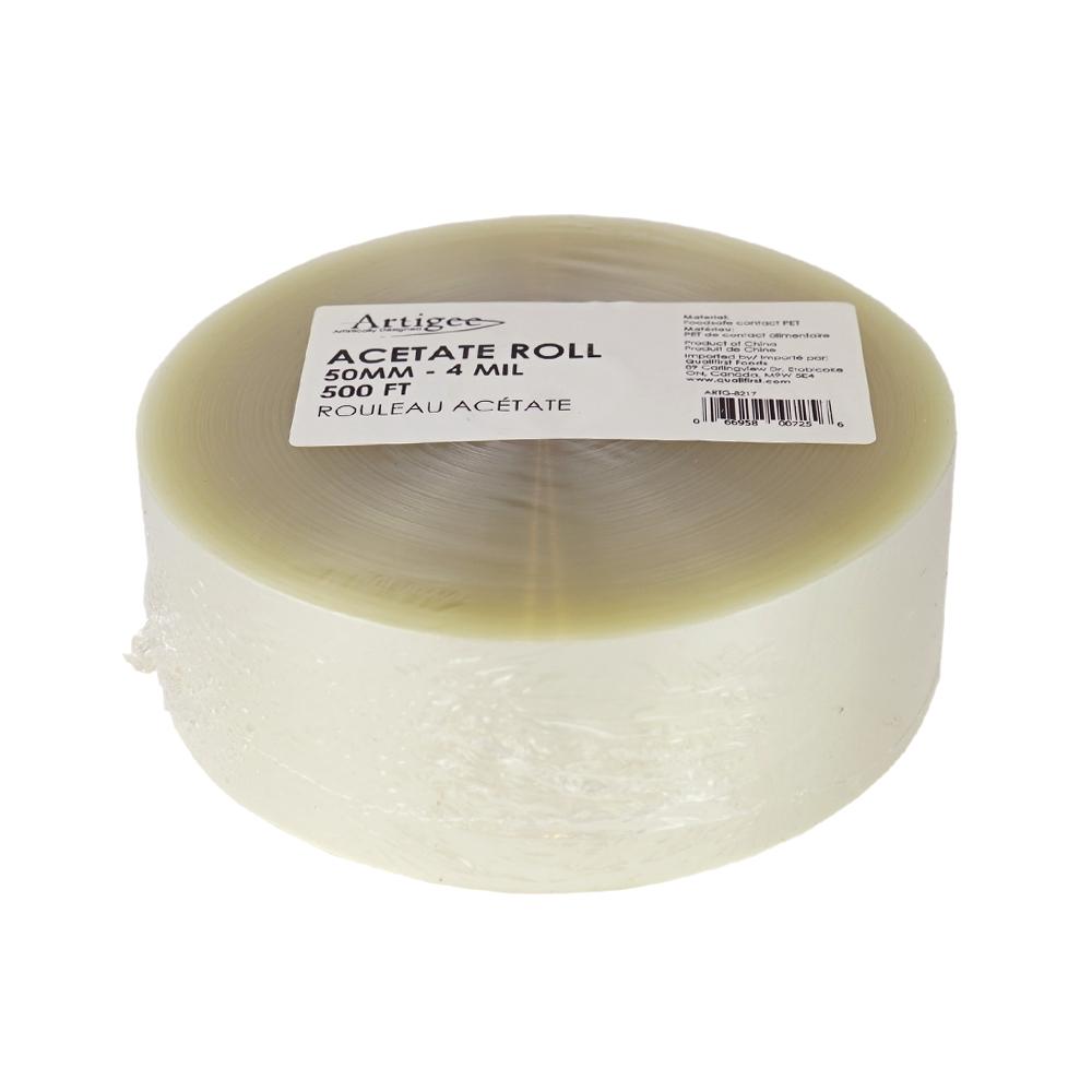 Rouleau d'acétate 50 mm 4 mil L500 pieds 1 pc Artigee