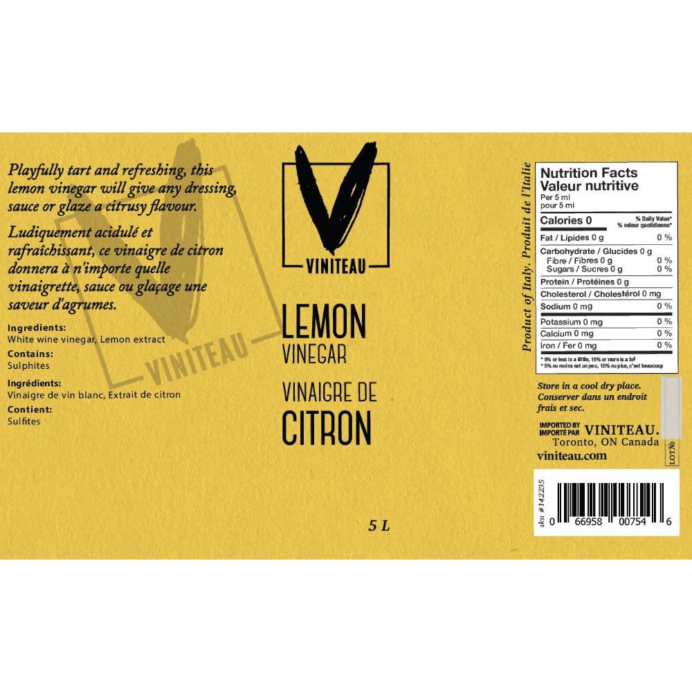 Lemon Vinegar . 5 L Viniteau