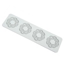 Moule en silicone Tapis de dentelle Couronne de nœuds 4 cavités 1 pc Artigee