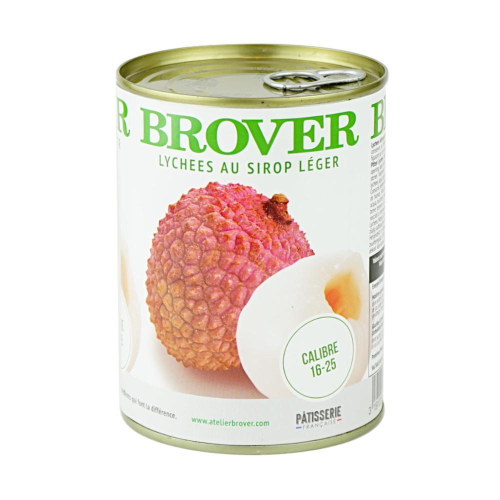 Litchis entiers au sirop léger 565 g Brover