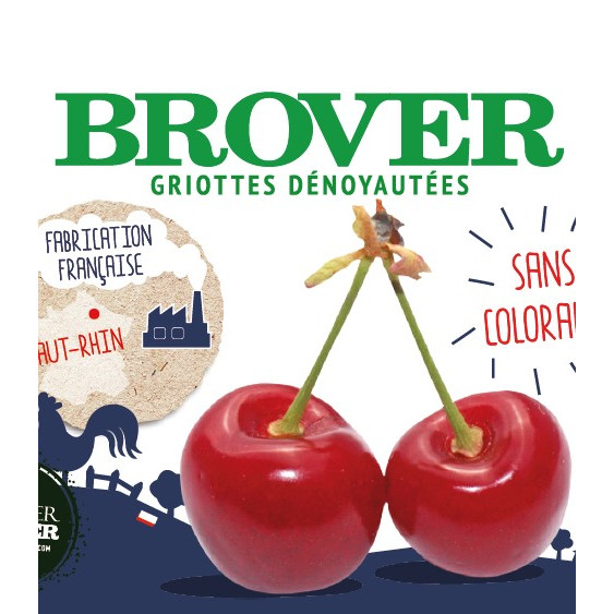 Sour Cherries Griottes Pitted 1 kg Brover