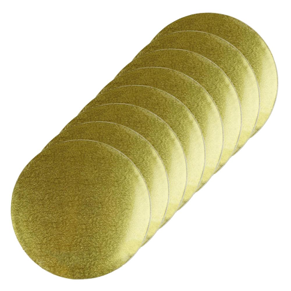 Round Cake Drum Board Gold 12" 6 pc Artigee