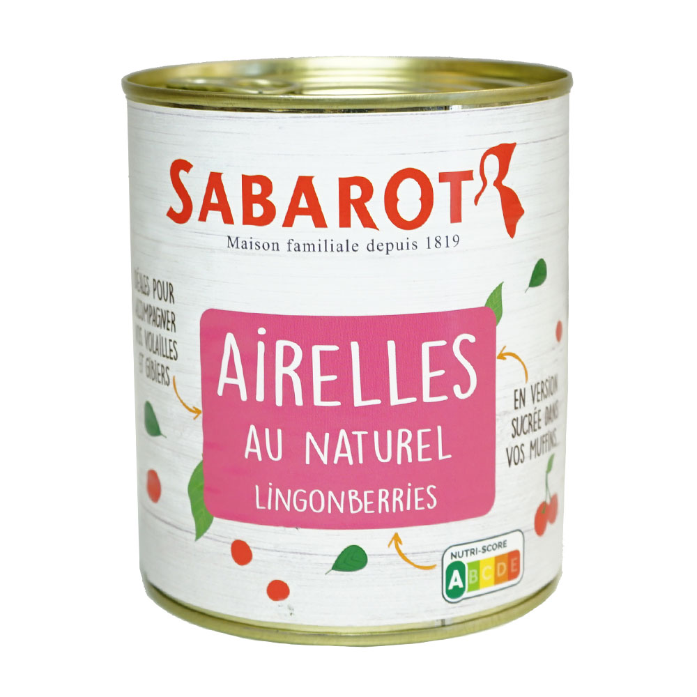 Airelles rouges dans l'eau 310 g Sabarot