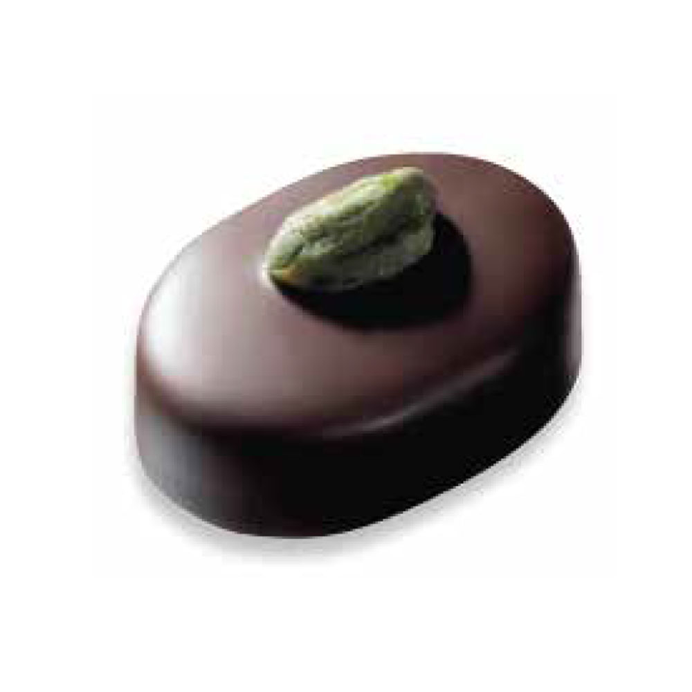 Pistachio 70% Dark Chocolate Ganache Bonbon 1.9 kg Choctura