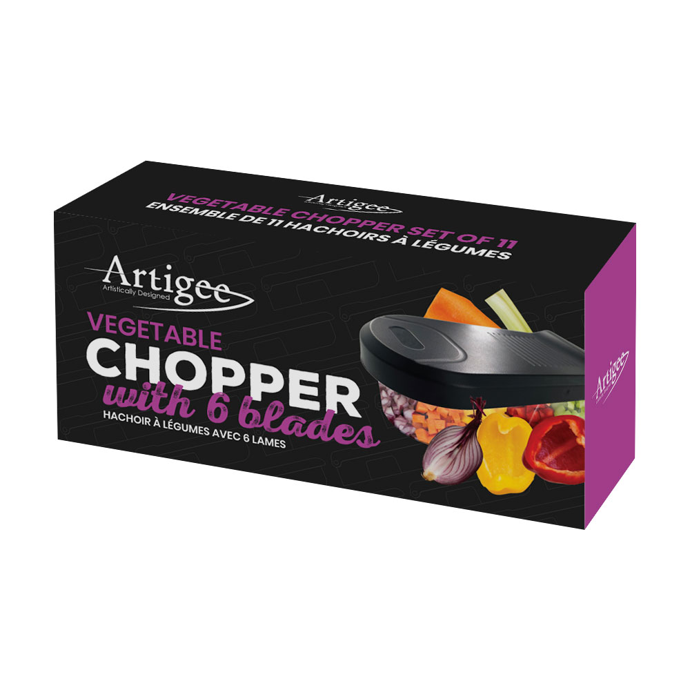 Mandoline Trancheuse 6en1 Noir 1 pc Artigee