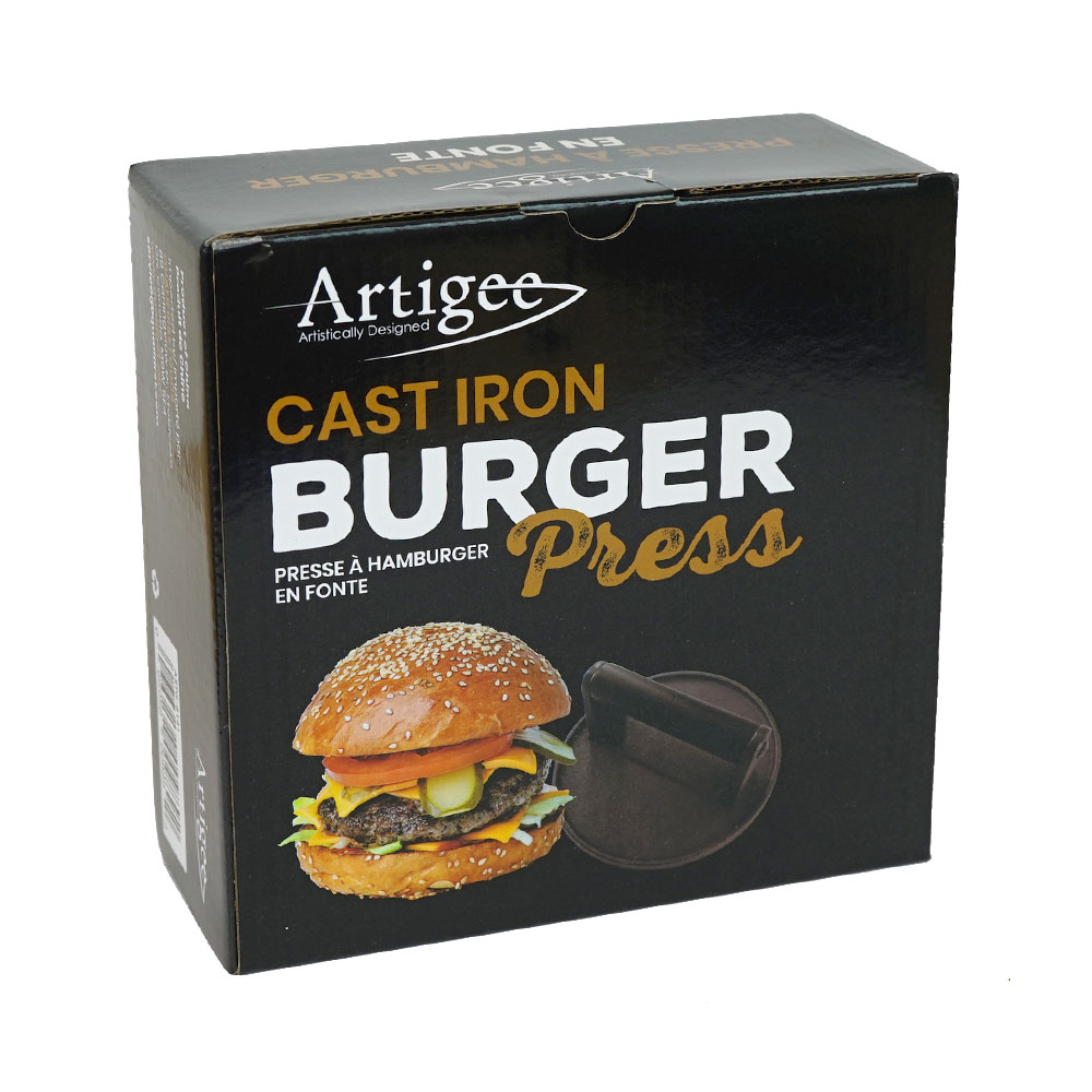 Cast Iron Burger Press 1 pc Artigee