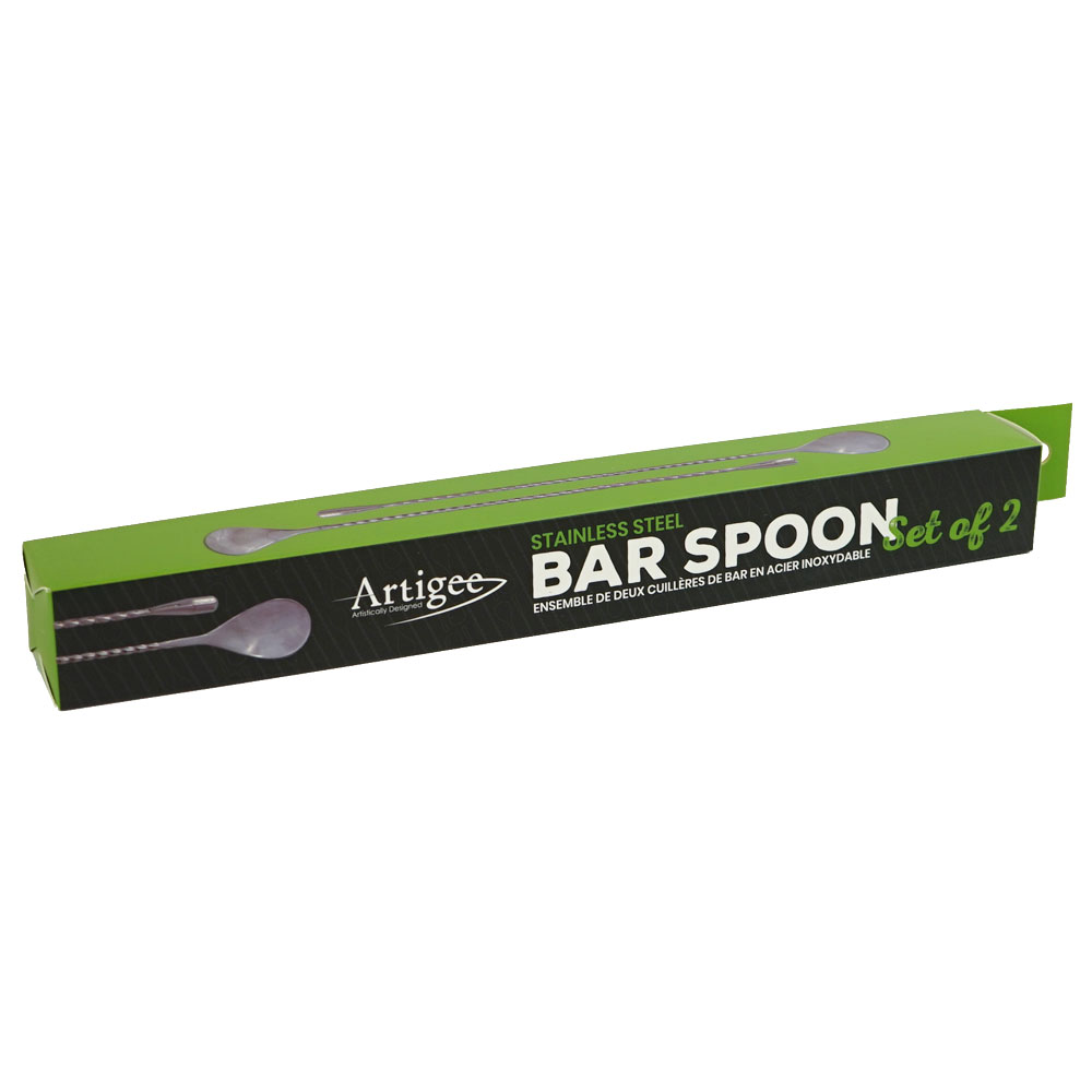 Bar Spoons Set of 2 Stainless Steel 1 pc Artigee