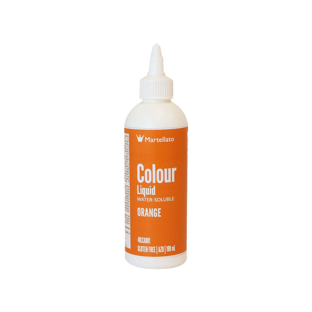 Colour Liquid Orange Water-Soluble 190 ml Martellato