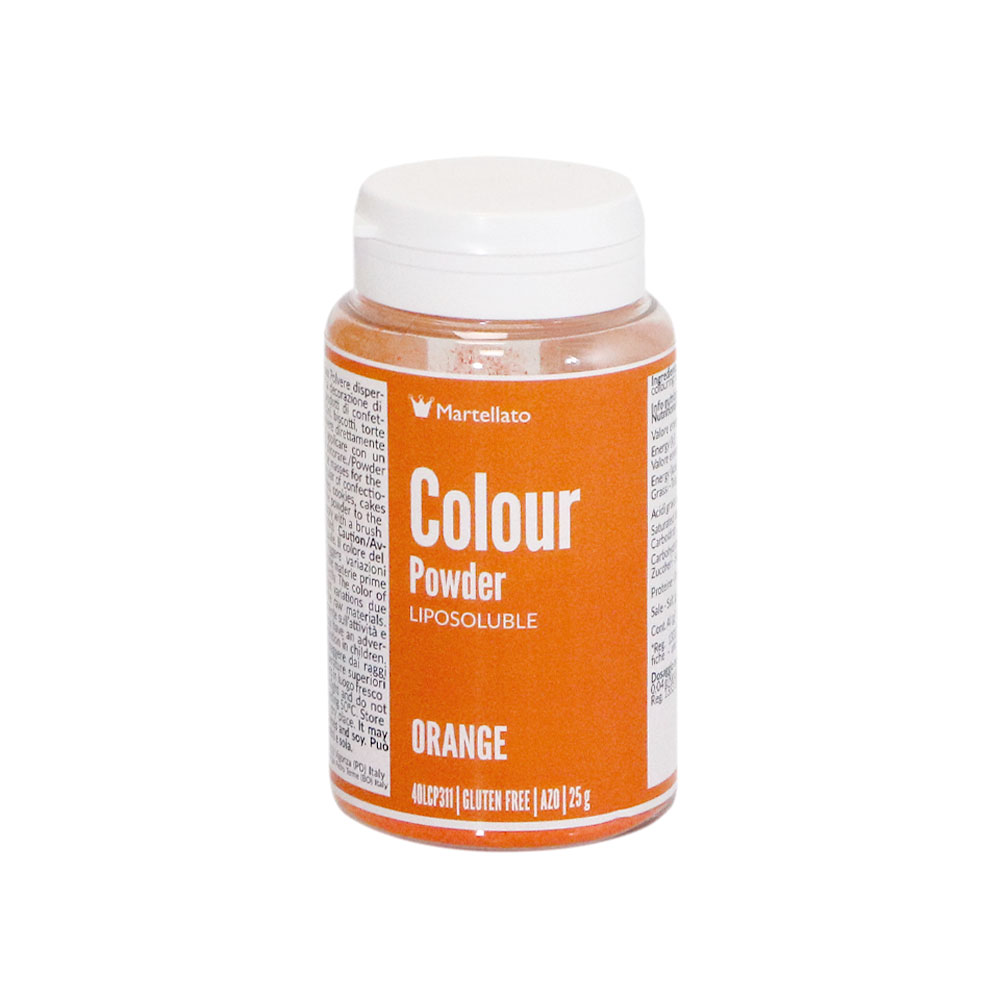 Colour Powder Orange Liposoluble 25 g Martellato