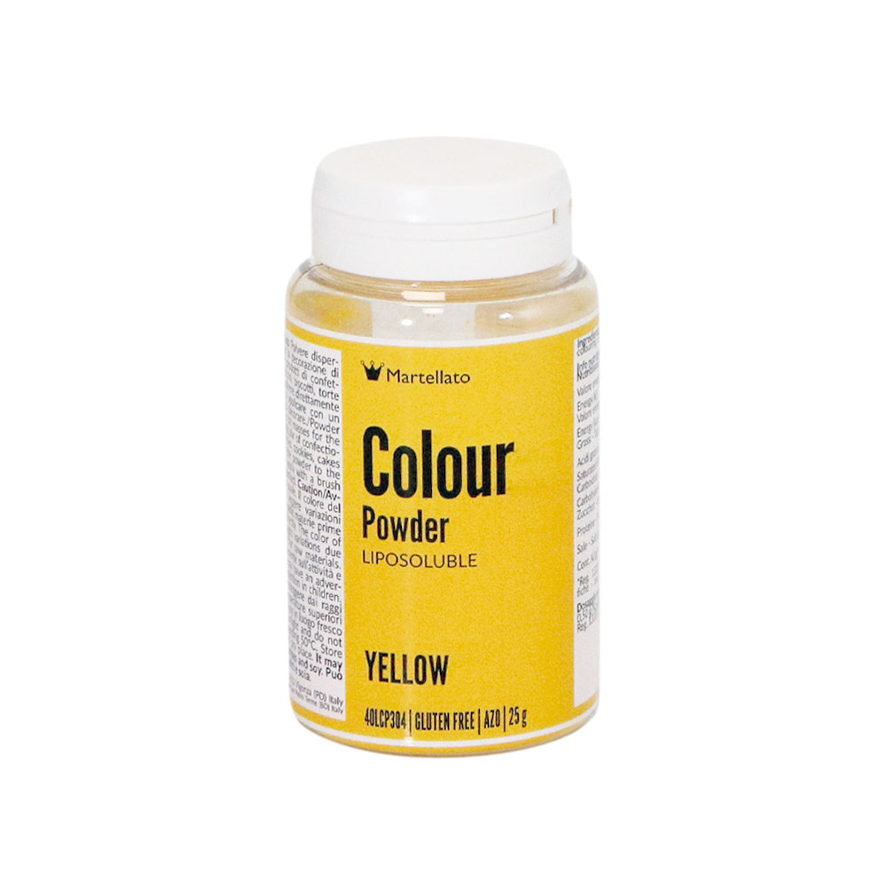 Colour Powder Yellow Liposoluble 25 g Martellato