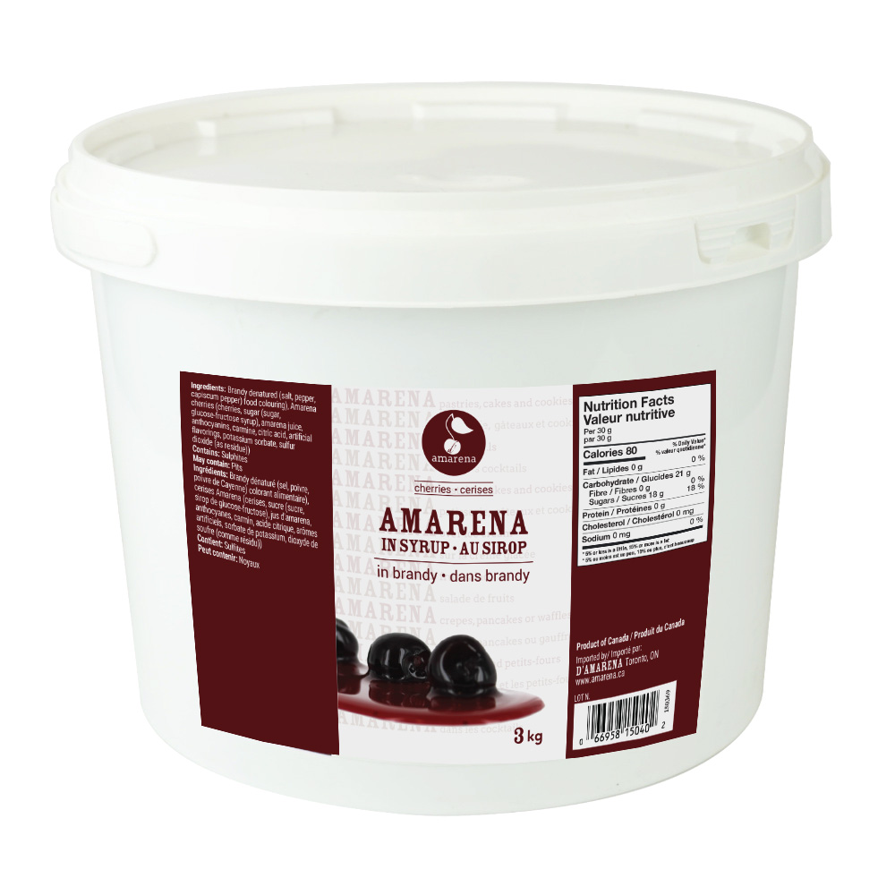 Cerises Amarena dans Brandy 3 kg D'Amarena