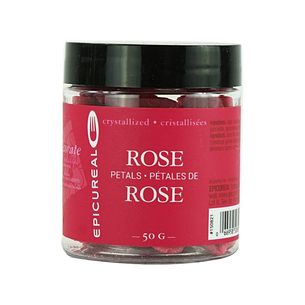 Crystallized Rose Petals Large 50 g Epicureal