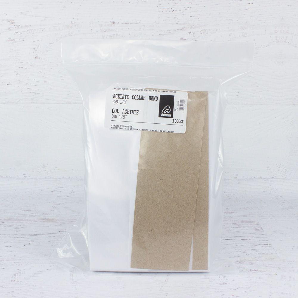 Acetate Collar Band 3x9 1/8"- 1000 pc Artigee