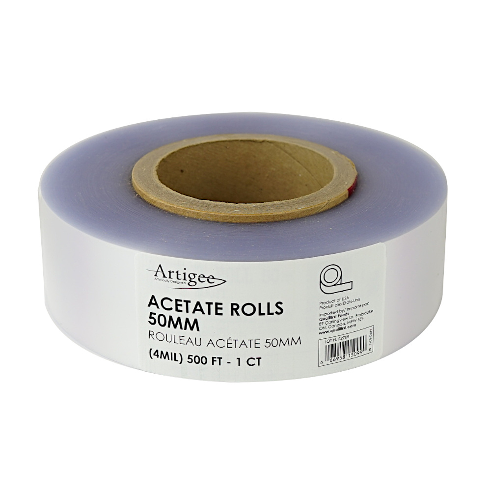 Acetate Roll 50mm (4MIL) - 500ft Artigee