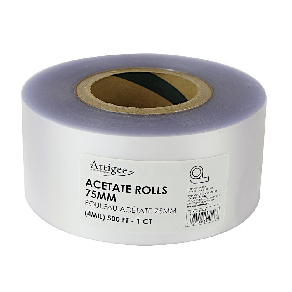 Acetate Roll 75mm (4MIL) 500ft Artigee