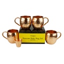 Mug Mule de Moscou avec shot 4 pièces Set Artigee