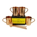 Ensemble de tasses Mule de Moscou avec ustensiles 4 pièces Set Artigee