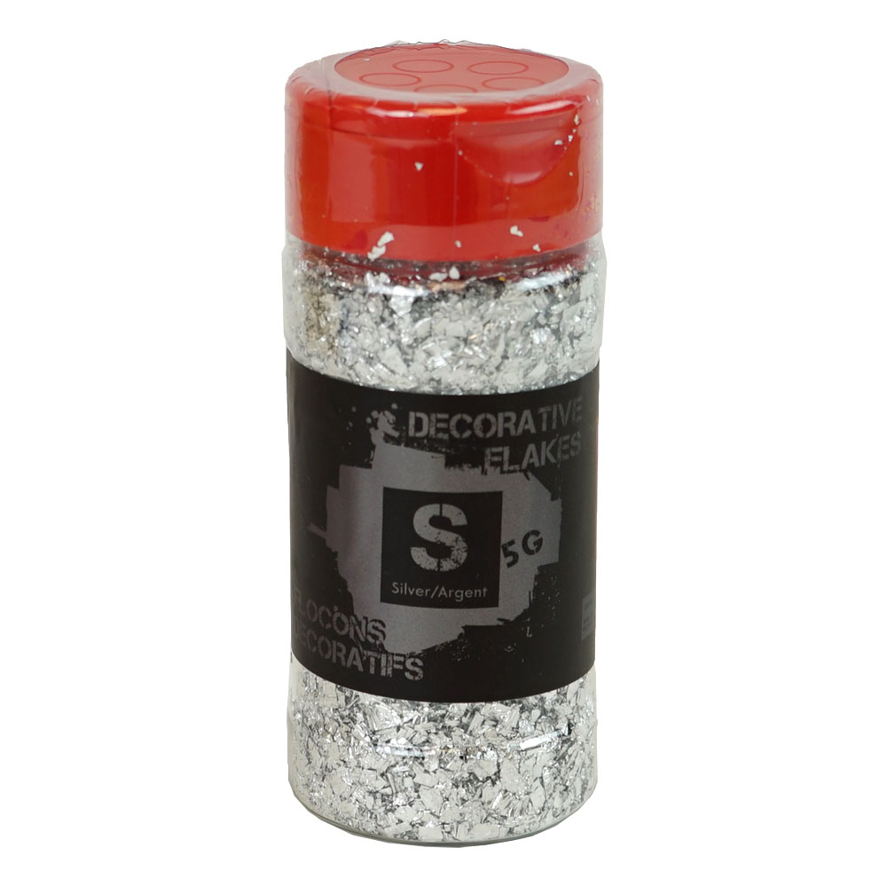 Silver Flakes (Decorative) 5 g Choctura